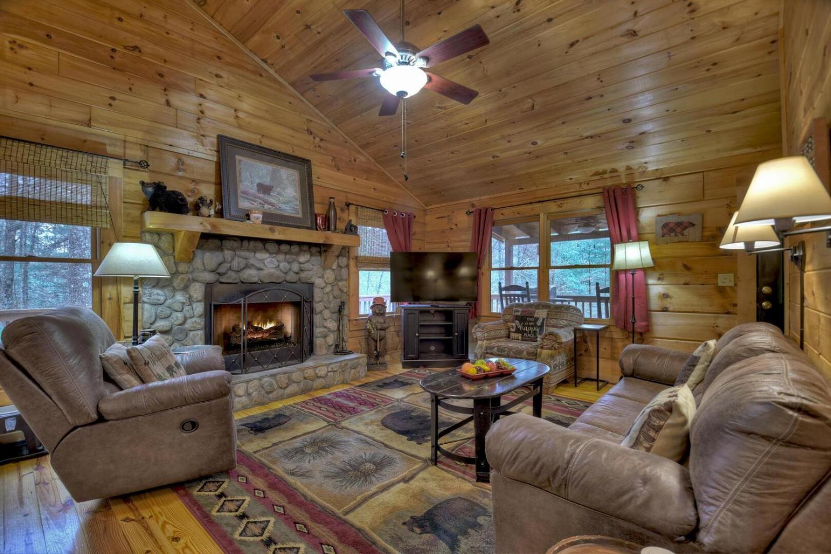 Papa Bear'S Den Villa Cherry Log Exterior photo